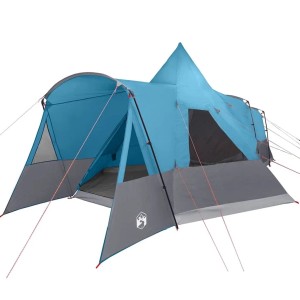 vidaXL Teepee Zelt mit Dach mit Speicher Blau 720 x 465 x 295 cm 42003997
