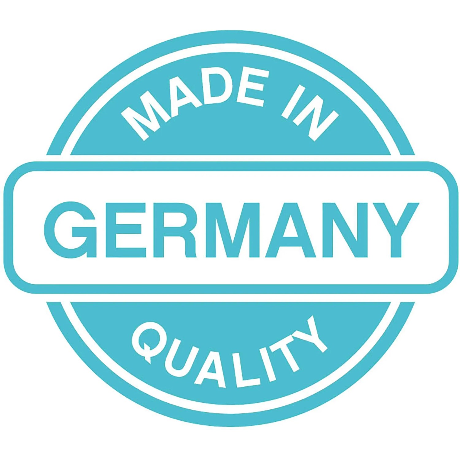 Blaues Siegel "Made in Germany Quality"