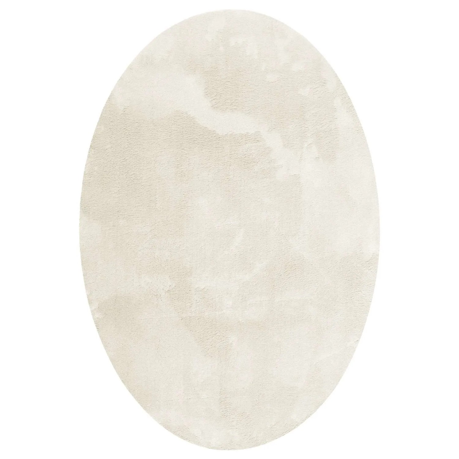 vidaXL Bereichsteppiche Oval HUARTE Creme 160 x 230 cm Polyester 4103625