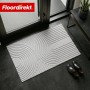Floordirekt Schmutzfangmatte CIRCA Waschbar Rutschfest TPE-Rücken Grau Wellen 70 x 120 cm_9