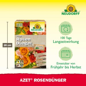 Neudorff Azet Rosen-Dünger 2,5kg: Organischer Rosendünger für üppige Blüten und erhöhte Widerstandskraft.