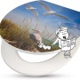 baliv WC-Sitz Paru mit Möwen-Motiv und Absenkautomatik. Maritimes Design für Ihr Badezimmer.