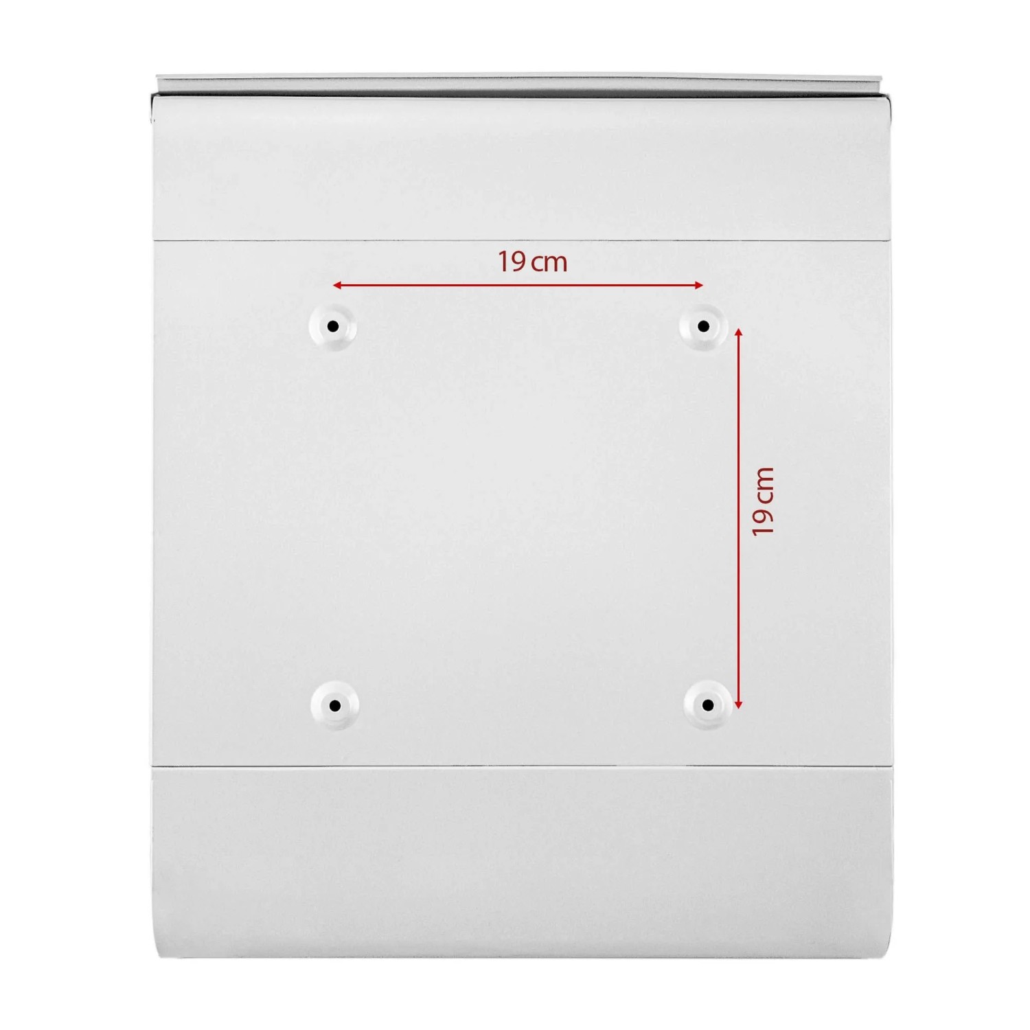 Banjado Design Briefkasten Weiß Pulverbeschichtet 39x47x14cm 2 Schlüssel Mit Zeitungsfach Motiv Hummel_7