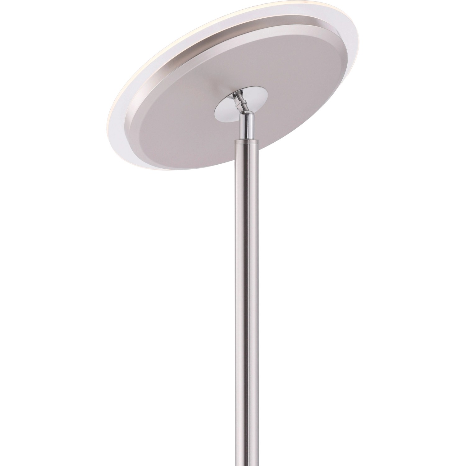 Moderne Stehleuchte Hans aus Stahl, dimmbarer Deckenfluter für Wohnraumbeleuchtung.