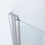 Aquabatos 140 x 195 cm Duschkabine Nischentür Duschtür Glas Schwingtür 6 mm ESG Sicherheitsglas Pendeltür für Dusche Glastür mit Nano Beschichtung_7