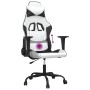 vidaXL Gaming-Stuhl mit Massagefunktion Weiß und Schwarz Kunstleder 345409_7