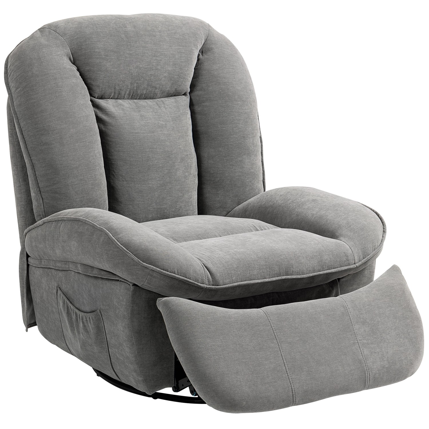 HOMCOM Relaxsessel Polyester Schaumstoff 104L x 100B x 102H cm Dunkelgrau