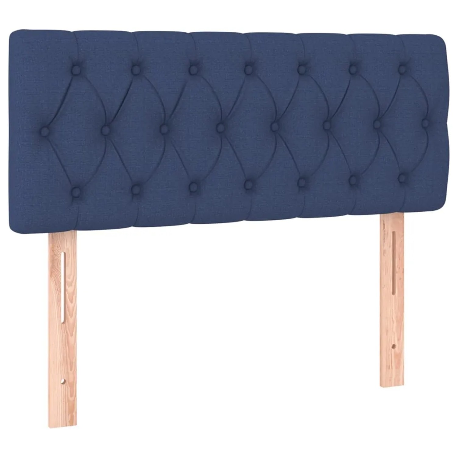 vidaXL LED Kopfteil Blau 90x7x78/88 cm Stoff 3121936