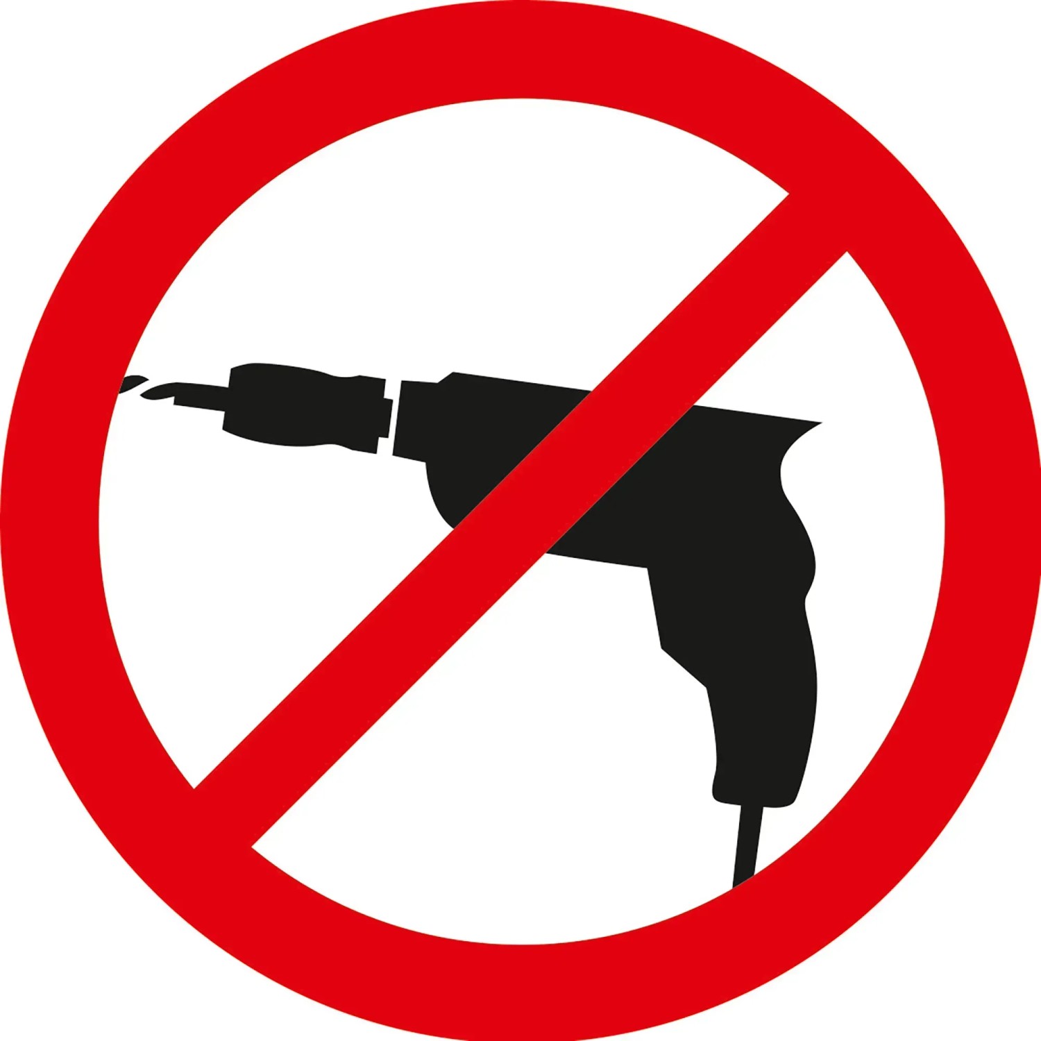 Symbol: Keine Bohrmaschine erforderlich für die Tesa Seifenablage.