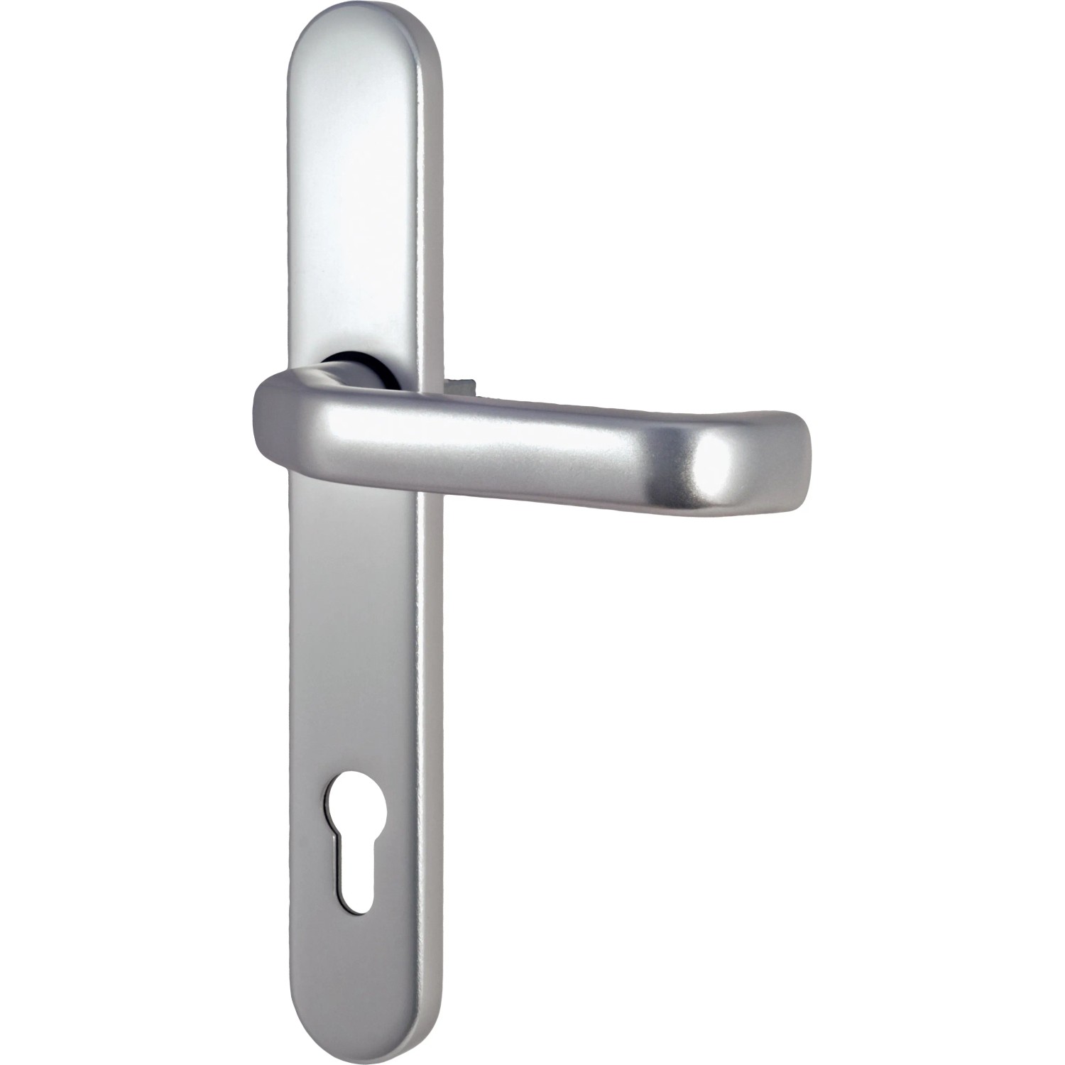 Türgriff-Garnitur in Silber für Aluminium-Haustür