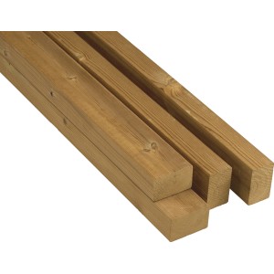 Thermokiefer Unterkonstruktion, 6,8x4,2x300 cm, für Terrassendielen. Holz für Terrassenbau.