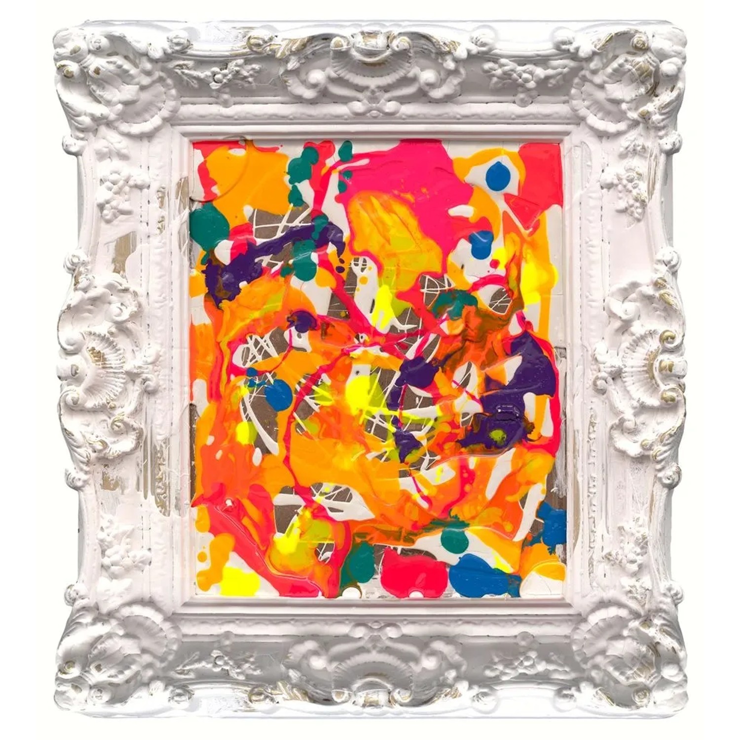 Art Universe Leinwandbild Barock En Vogue Bunt 38x43 cm
