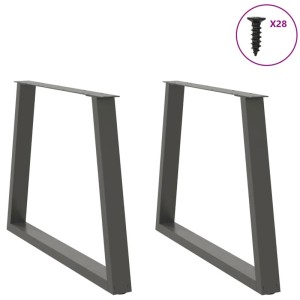vidaXL Esstisch Beine V-Form 2 Stk Anthrazit 100x72-73,3 cm Stahl 4012582