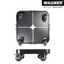 Wagner Design Pflanzenroller Sun City, schwarz, ausziehbar, mit Rollen und Feststellern.