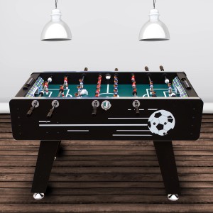 Cougar Arena TS Fußballtisch mit Spielfiguren und Ball auf grünem Feld.