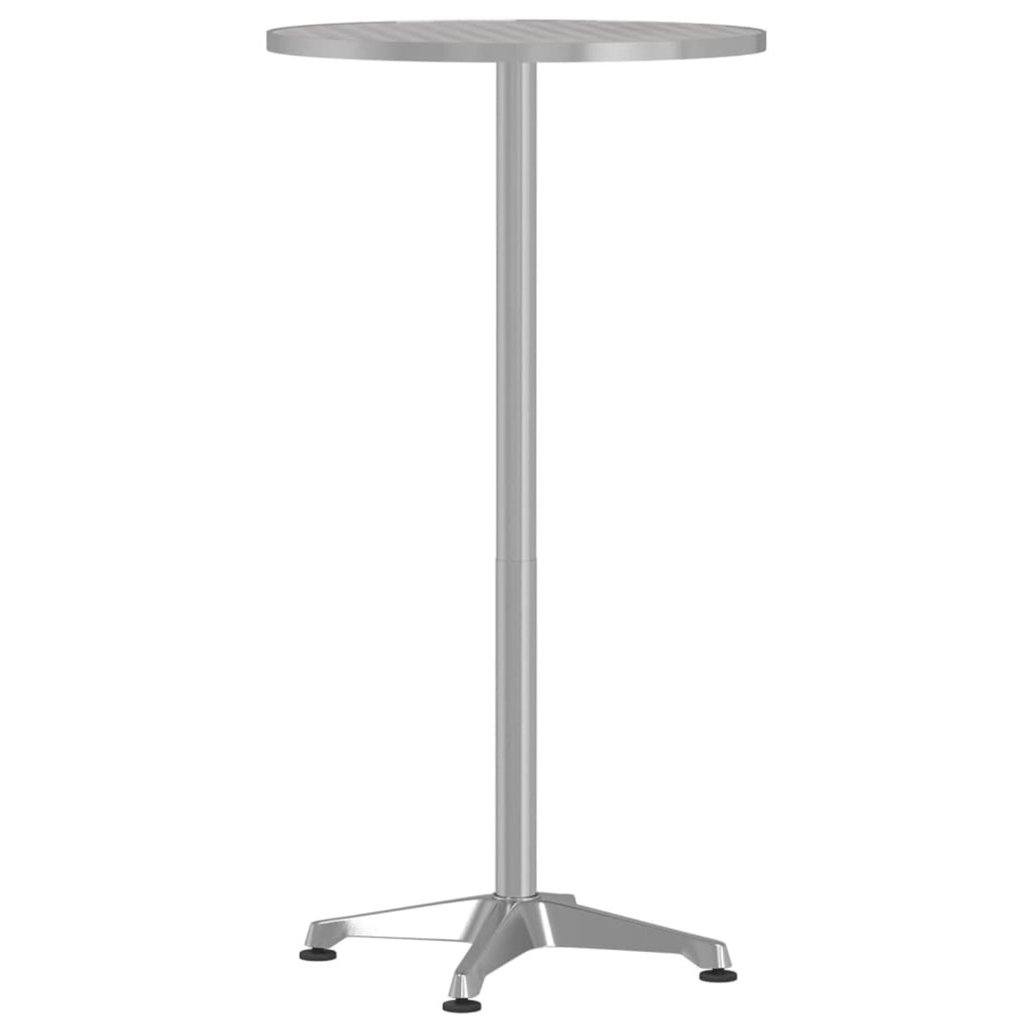 vidaXL Outdoor-Bartisch Höhenverstellbar Ø59,5x70/109,5 cm Aluminium 400719 günstig online kaufen