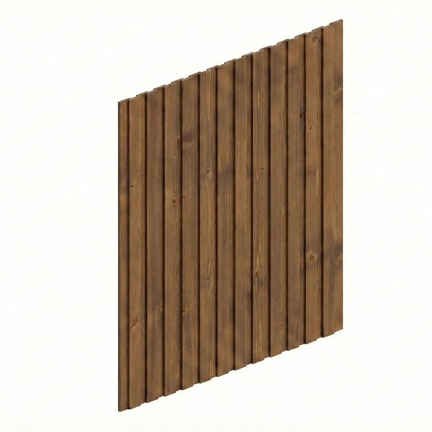 Skan Holz Seitenwand Deckelschalung Fichte 230 cm x 330 cm Nussbaum