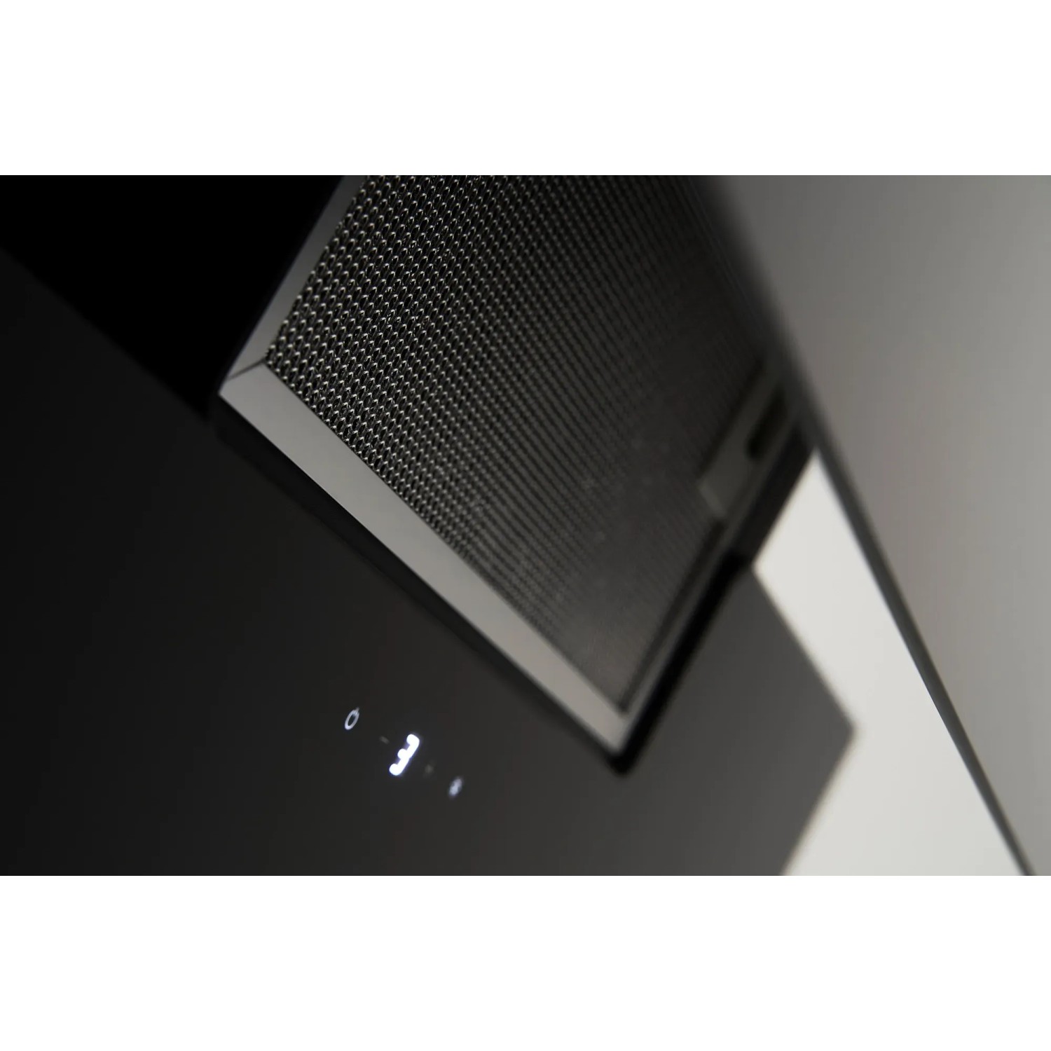 Respekta kopffreie Schräghaube CH-66038-90SAM, 90 cm, Schwarz, mit LED-Beleuchtung und Touch Control.