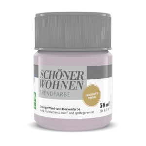 Schöner Wohnen Trendfarbe Donut, 50ml, matte Wandfarbe im kleinen Farbtopf.