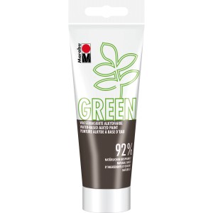 Tube Marabu Green Alkydfarbe Wasserbasiert 100ml in Kakao. Künstlerfarbe für Leinwand, Papier, Holz uvm.