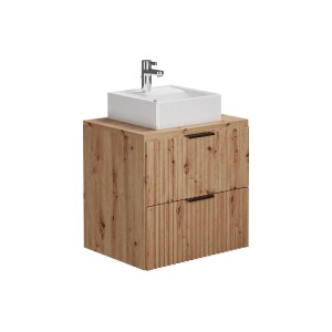 Vente-unique Badmöbel-Set Zevara Naturfarben Hell 60 cm