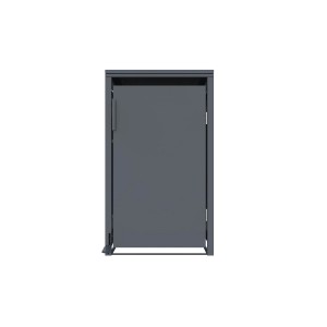 FM-SOLAR Mülltonnenbox Anthrazit für 1 Mülltonne