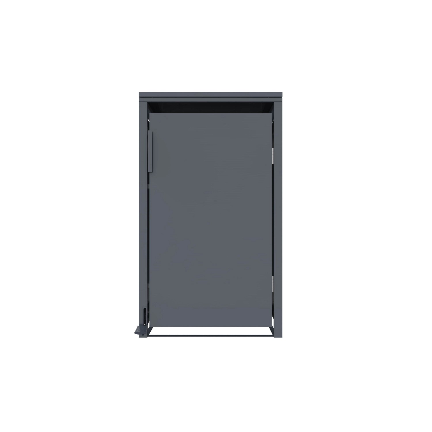 FM-SOLAR Mülltonnenbox Anthrazit für 1 Mülltonne
