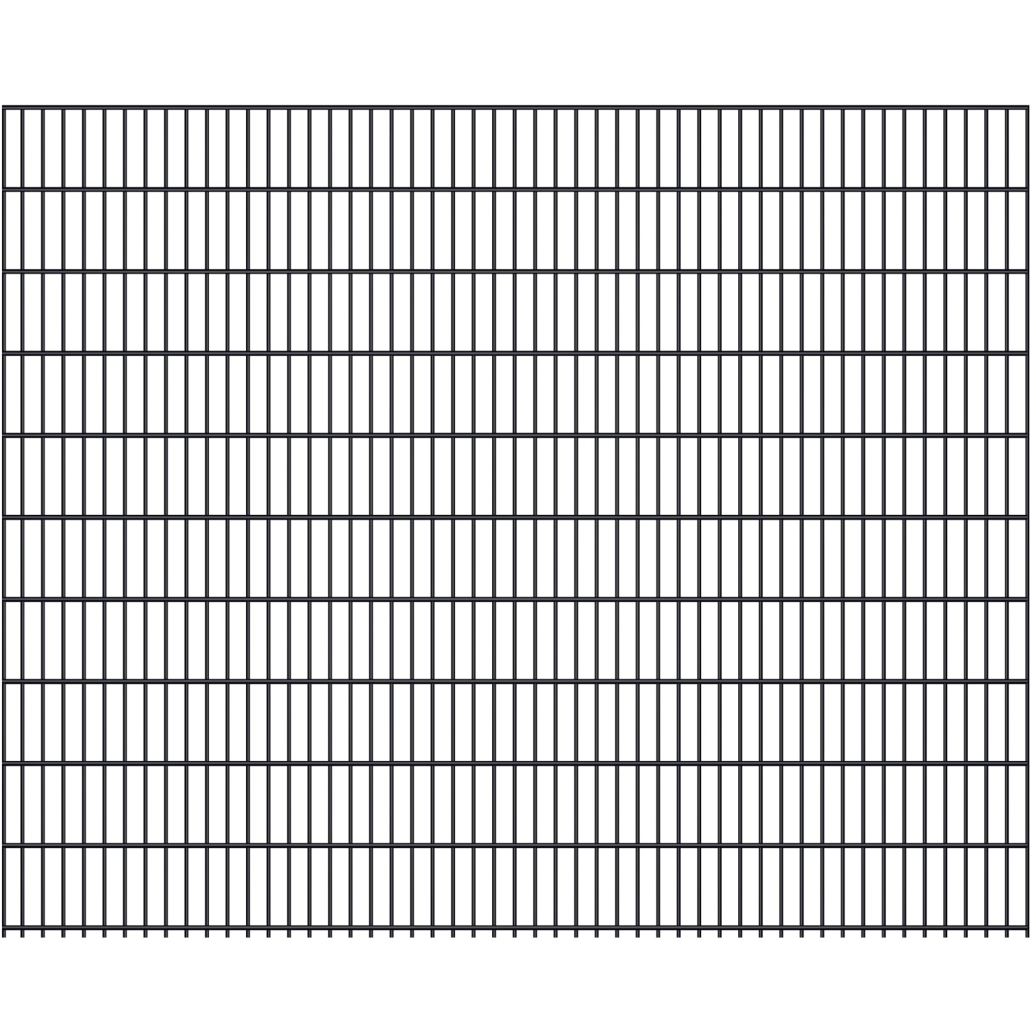 Doppelstabmatte 6/5/6 mm Anthrazit 250 cm x 203 cm günstig online kaufen