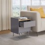 Vicco Nachttisch Velina Grau Eiche 48 x 58 mit 2 Schubladen_4