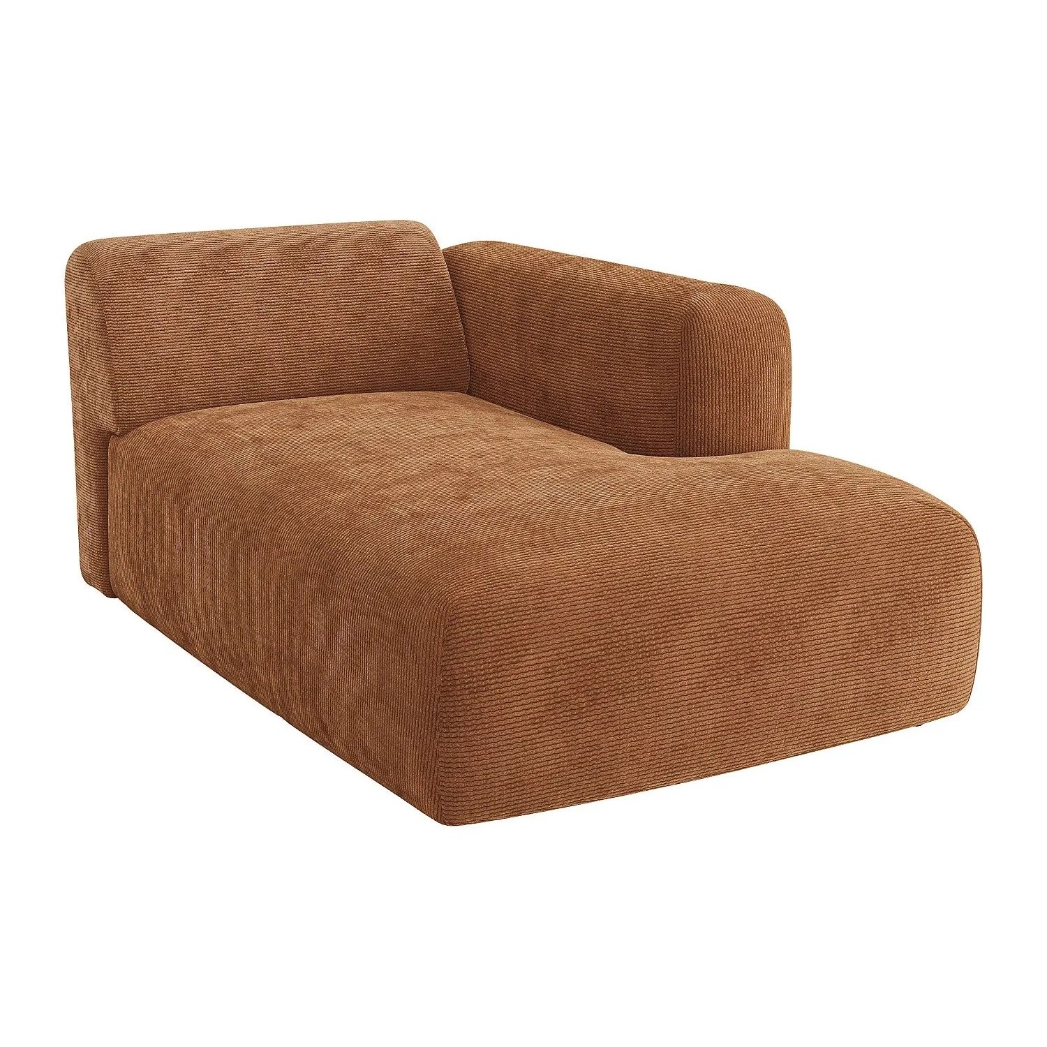 Vente-unique Recamiere Ohne Schlaffunktion Pogni Terracotta 108 cm