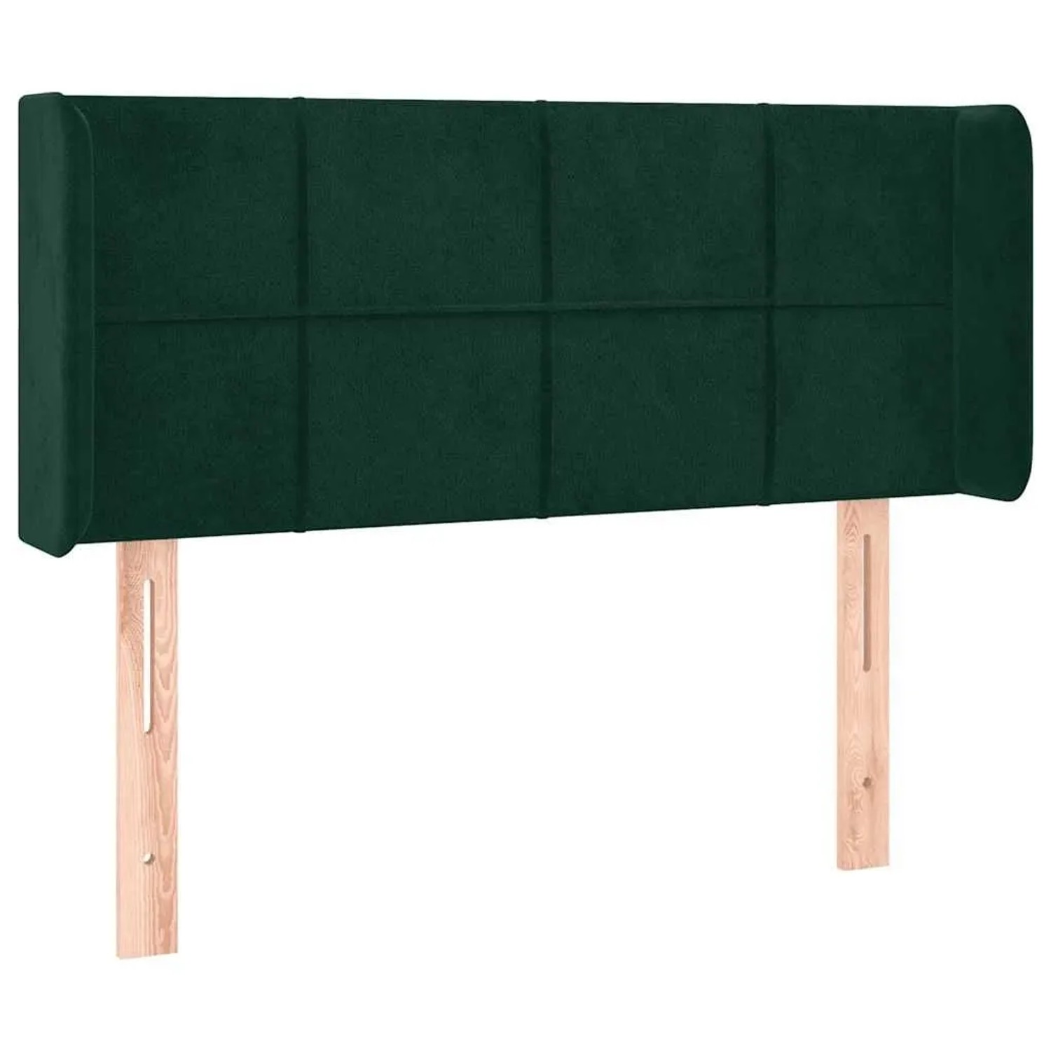 vidaXL Kopfteil mit Ohren Dunkelgrün 83x16x78/88 cm Samt 3118801