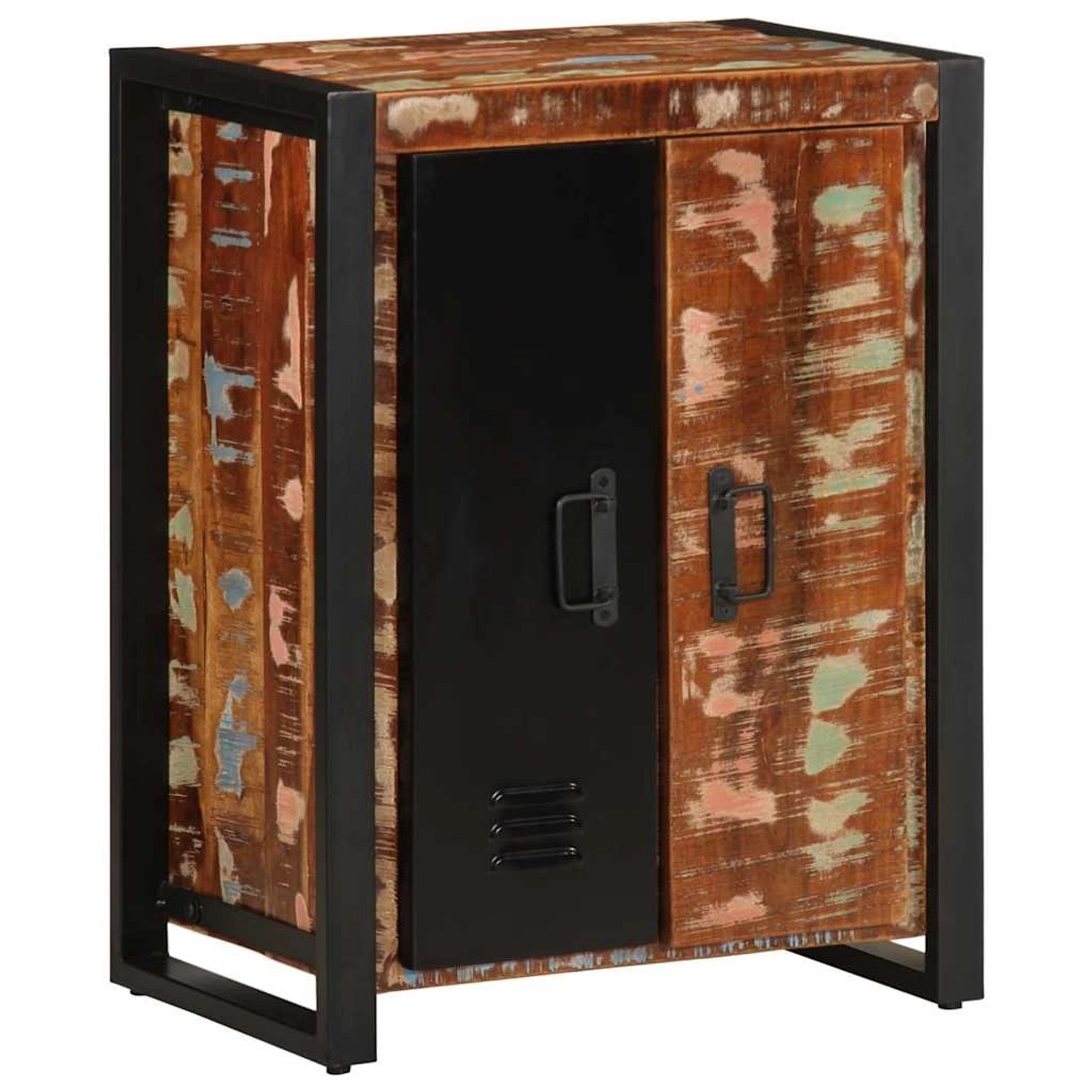 vidaXL Sideboard Mehrfarbig 55x35x70 cm Altholz Massiv 4013576 günstig online kaufen