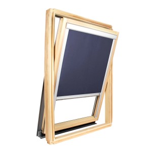 Blaues Avosdim Verdunkelungsrollo für Roto Dachfenster, 60x83,5cm, für optimalen Sonnenschutz.
