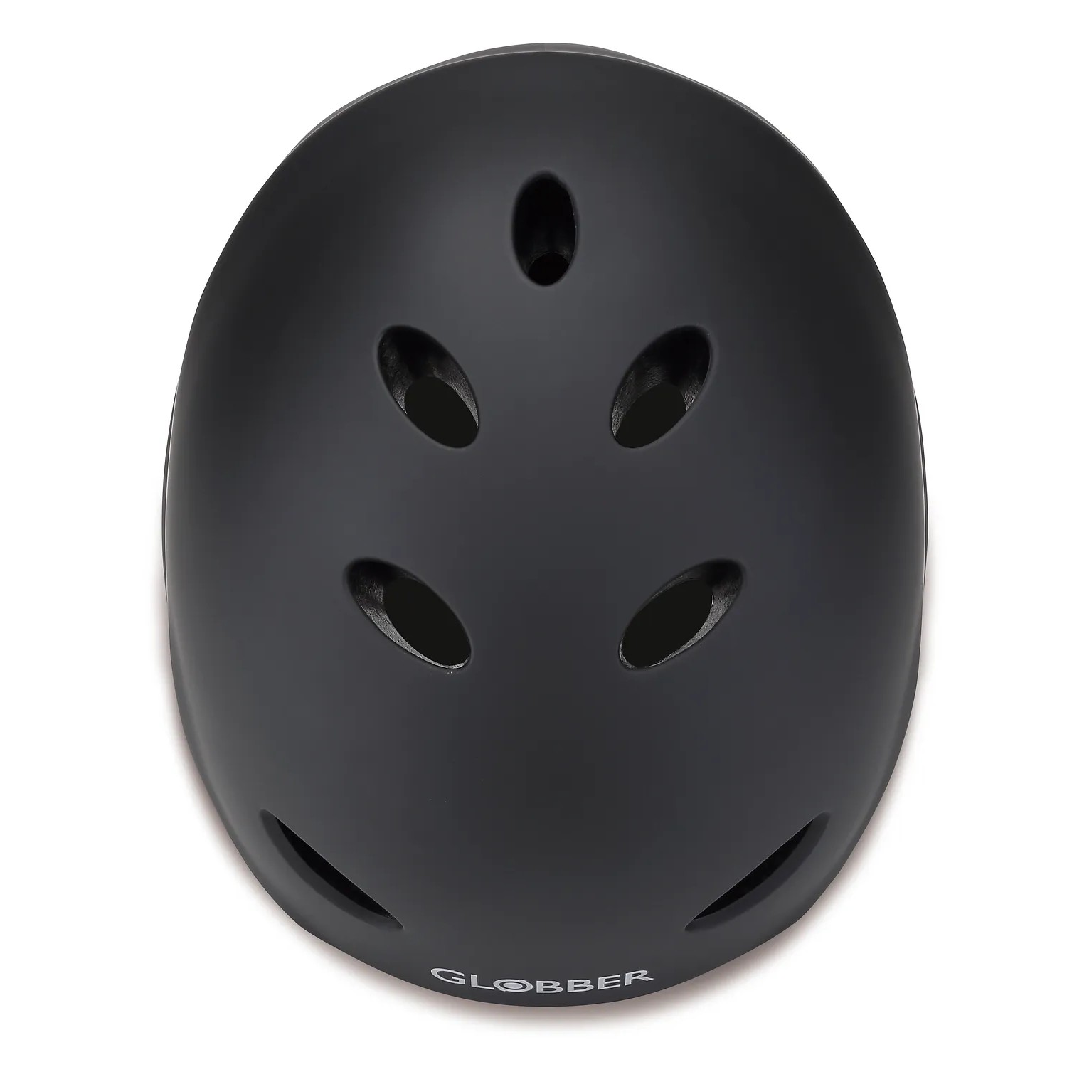 Schwarzer Globber Helm Adult, Größe L, mit Belüftungsöffnungen für Erwachsene.