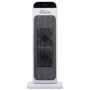 Weißer TroniTechnik Turm-Keramikheizer mit LCD-Display und WIFI-Funktion.
