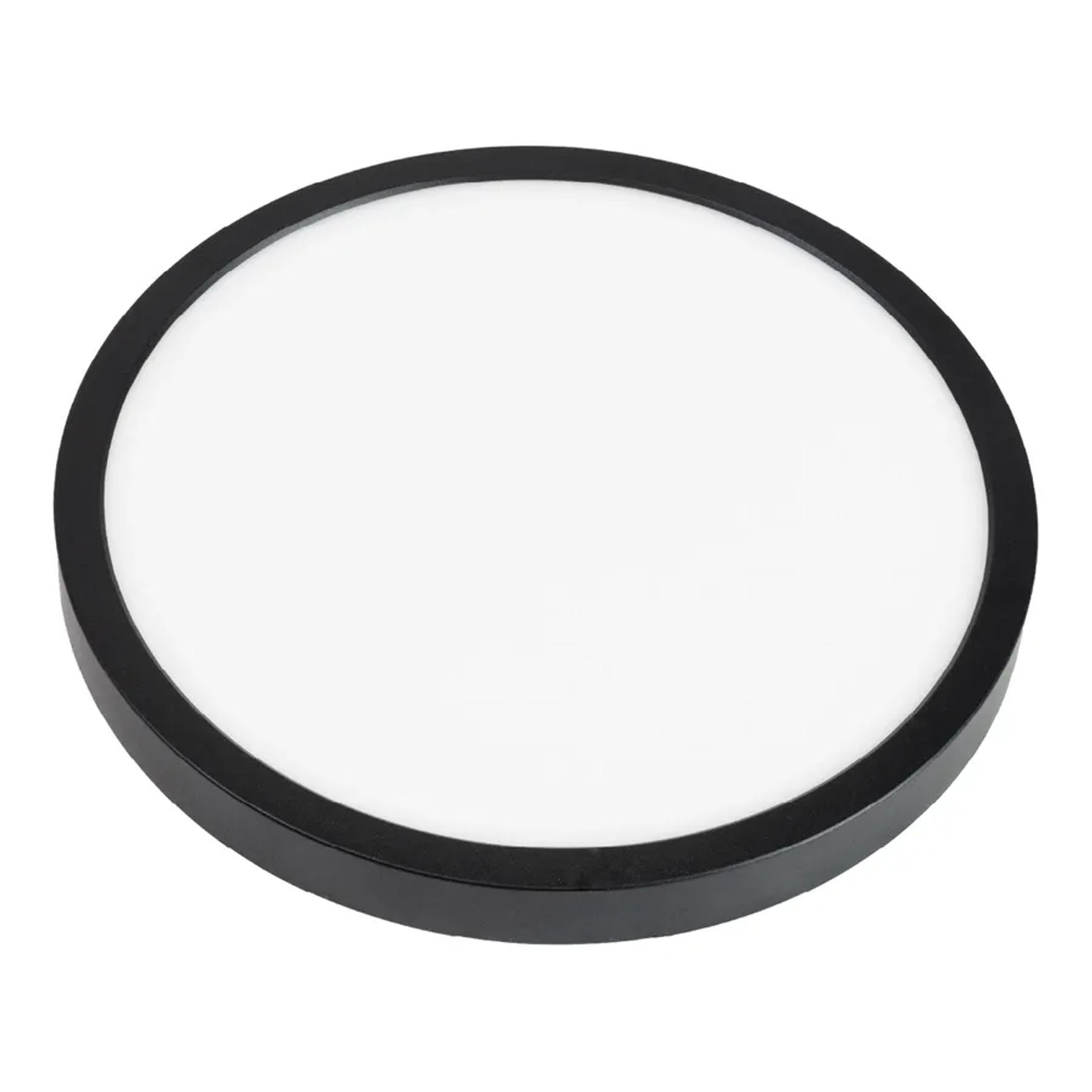 ENOVALITE LED Panel 18W 2700- 5700K Warm- Kaltweiß Dimmbar Einbauleuchte Aufbauleuchte Schwarz Variabler Lochausschnitt