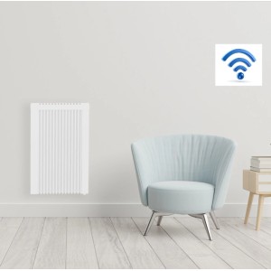 anapont Elektrischer Premium Heizkörper 650 Watt W-LanSteuerung Elektroheizkörper Mit Speicherstein Schamotte - Energiesparend - Made In Germany