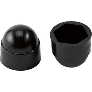 Abdeckkappe M5 Schwarz Sechskant 8 Stück