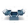 Wiltec Werkzeugkiste 420X200X160Mm 3 Fächer Werkzeugkasten Werkzeugbox Werkzeug_4