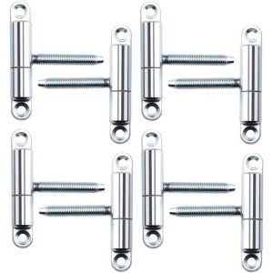 8 SOTECH Türbänder, verzinkt, mit Zapfen M8x50mm. Robuste Einbohrbänder aus Stahl für Holztüren.