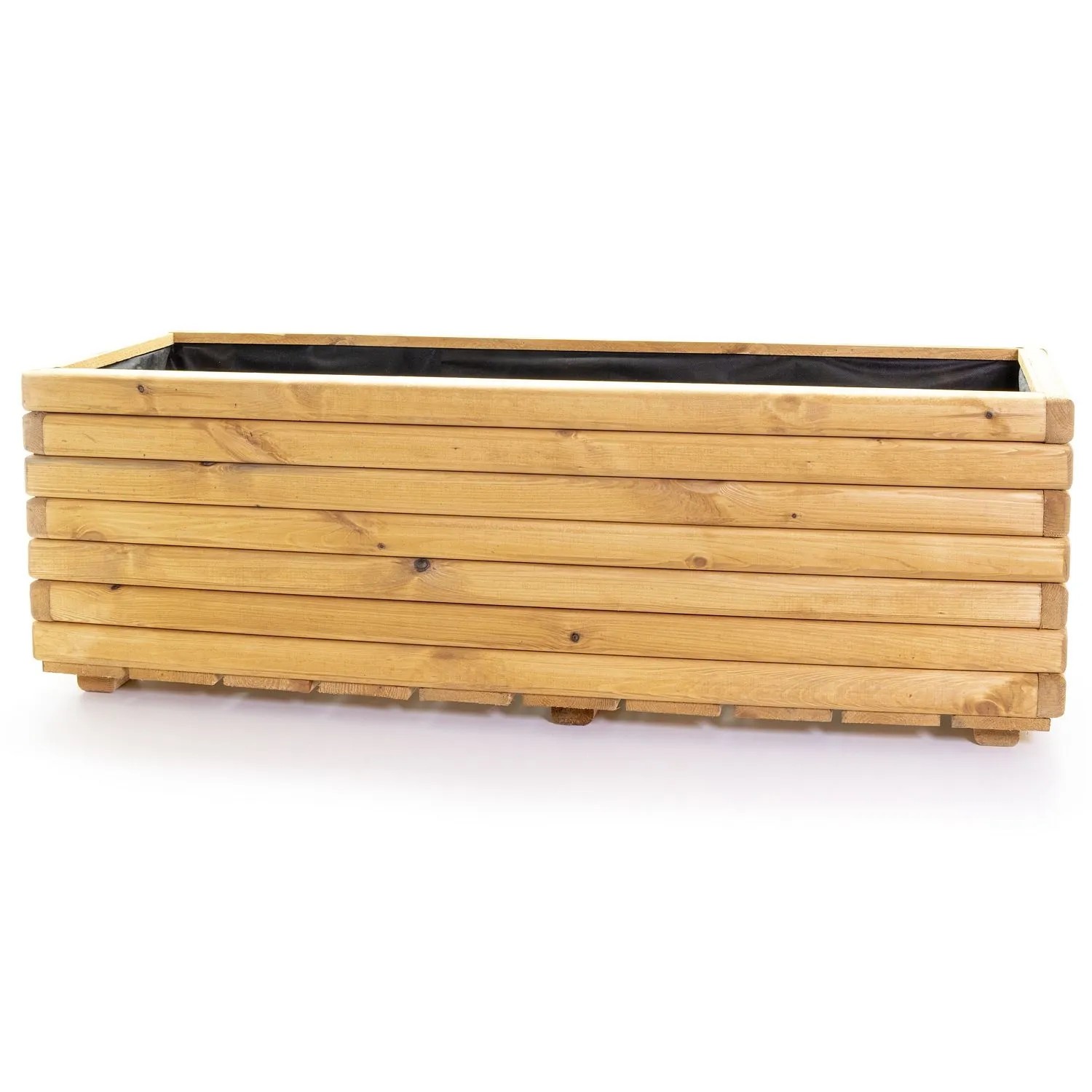 HolzFee Pflanzkasten Akzent 40-120 H Kiefer Hell 118 x 40 x 40 cm