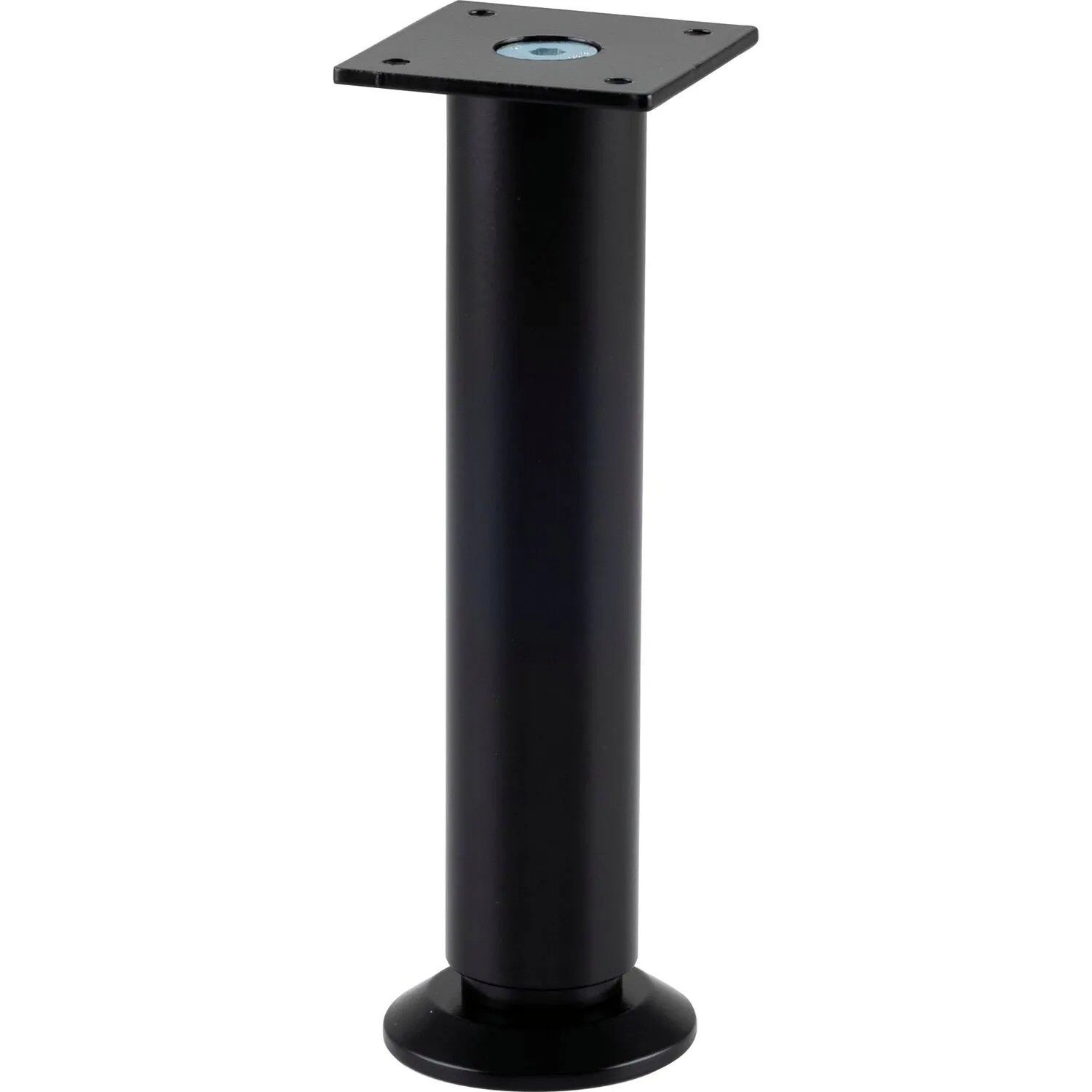 Simausrom Möbelfuß Ø 30 mm Länge 160 mm Höhenverstellbar Aluminium Schwarz Matt