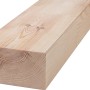 Kiefer Konstruktionsvollholz, 120x120x4000 mm, gehobelt und gefast.