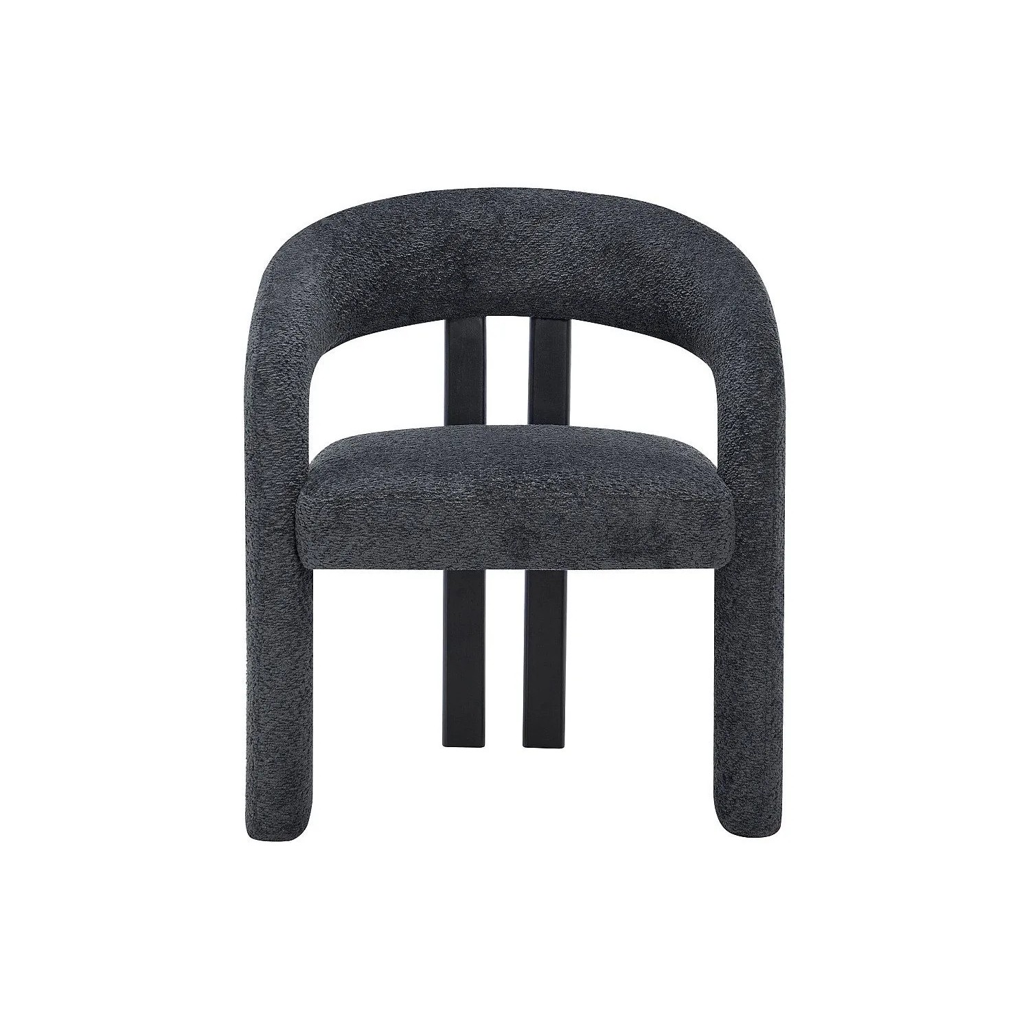 Vente-unique Stuhl Noreti Schwarz  Anthrazitgrau 65 cm