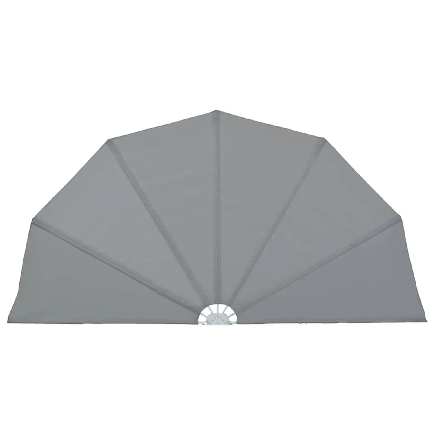 vidaXL Faltbarer Terrassen-Seitenfächer Grau 160 cm 44575