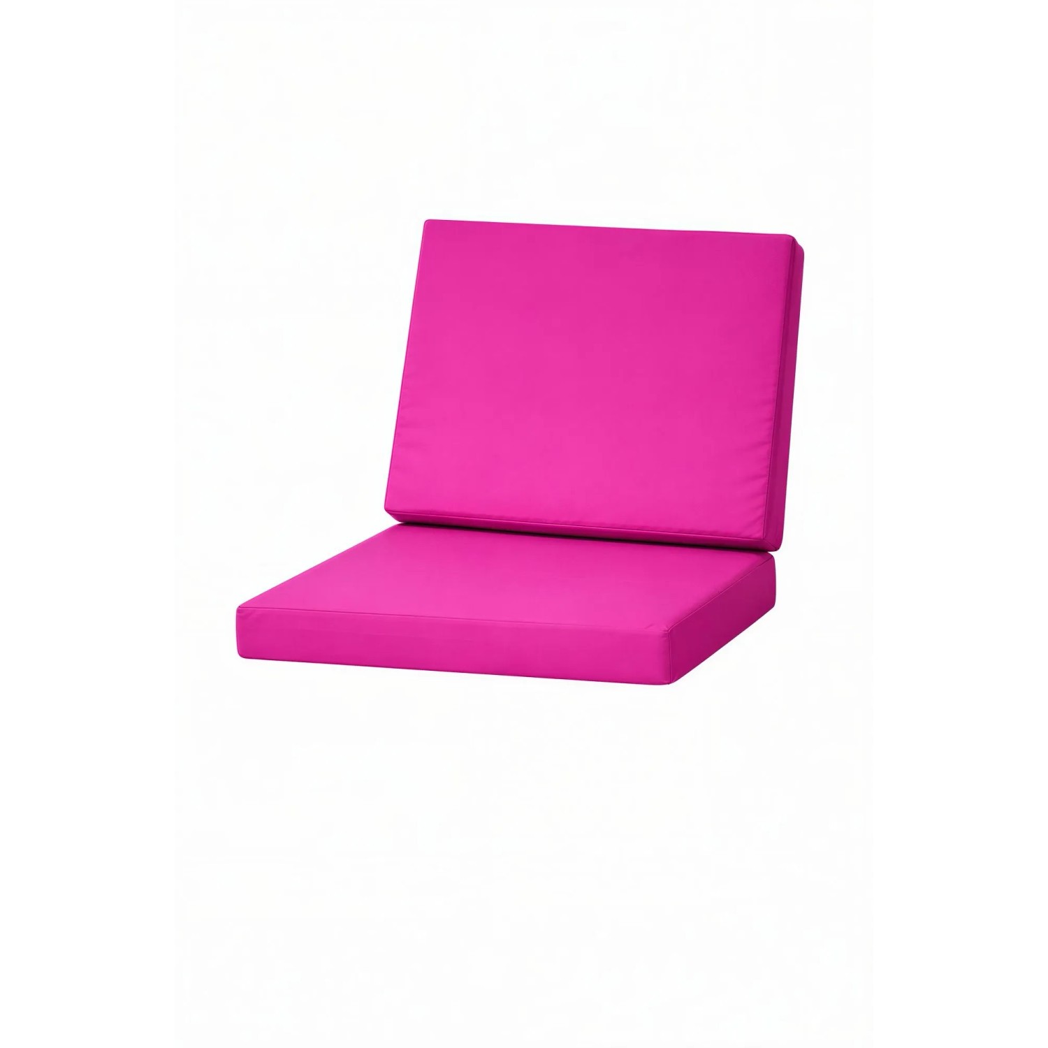 Setgarden Flat 2er Set Sitzkissen für Polyrattan Sessel 50x52x7 Sitz + 50x56 cm Rückenlehne 1tlg Rose