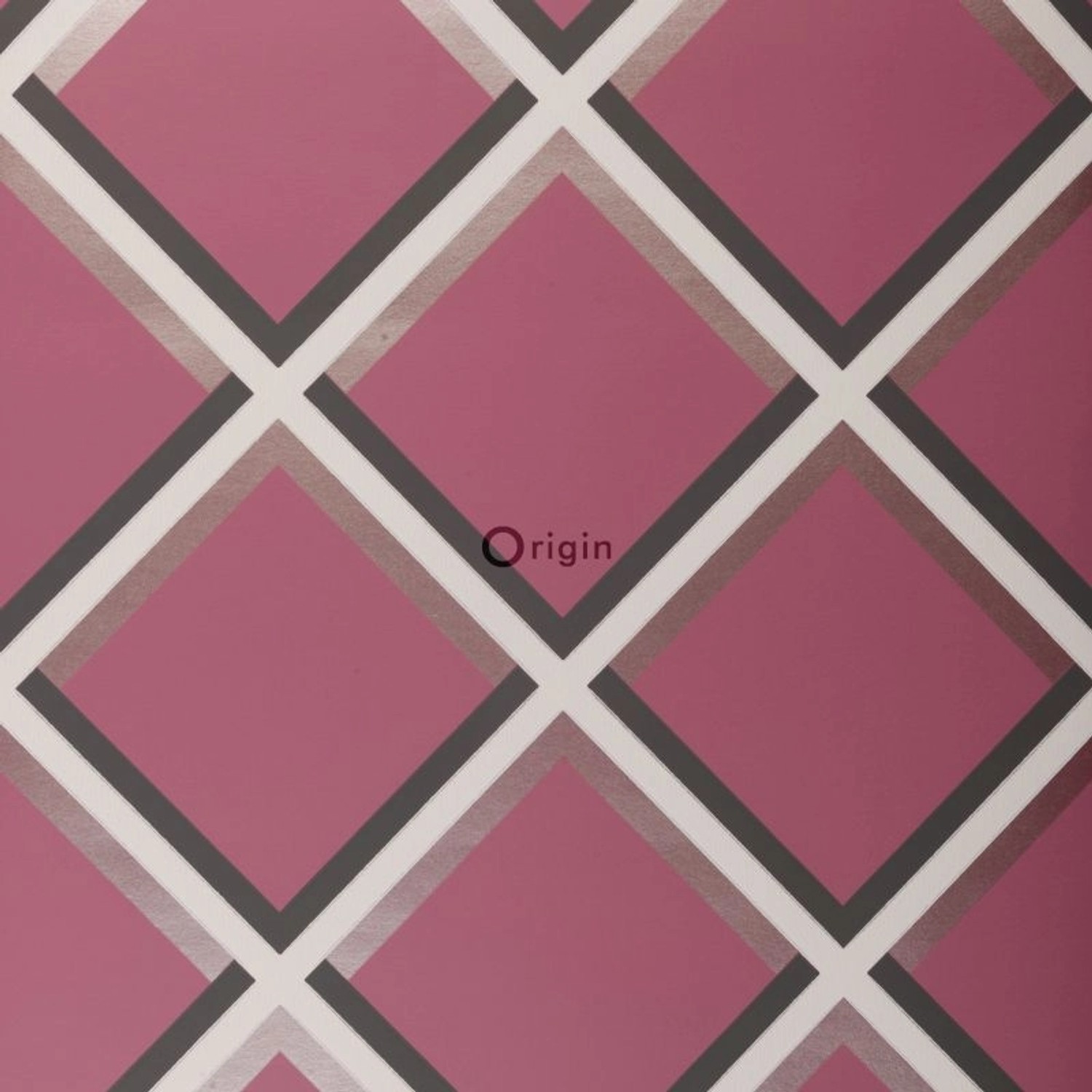 Origin Luxury Wallcoverings Tapete Geometrisches Motiv Aubergineviolett 52 günstig online kaufen