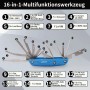 CCLIFE 2tlg Autoradio Ausbauwerkzeug Tragbar 16 in 1 Entriegelungsset für Radio Navi_6