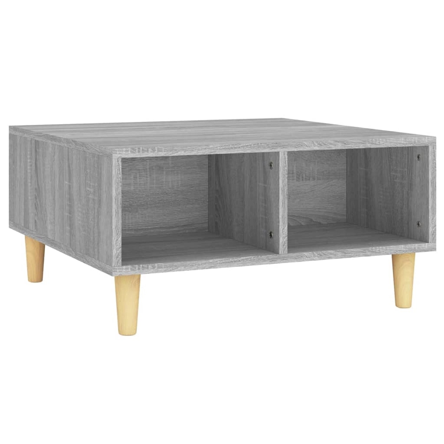 vidaXL Couchtisch Grau Sonoma 60x60x30 cm Holzwerkstoff 813165