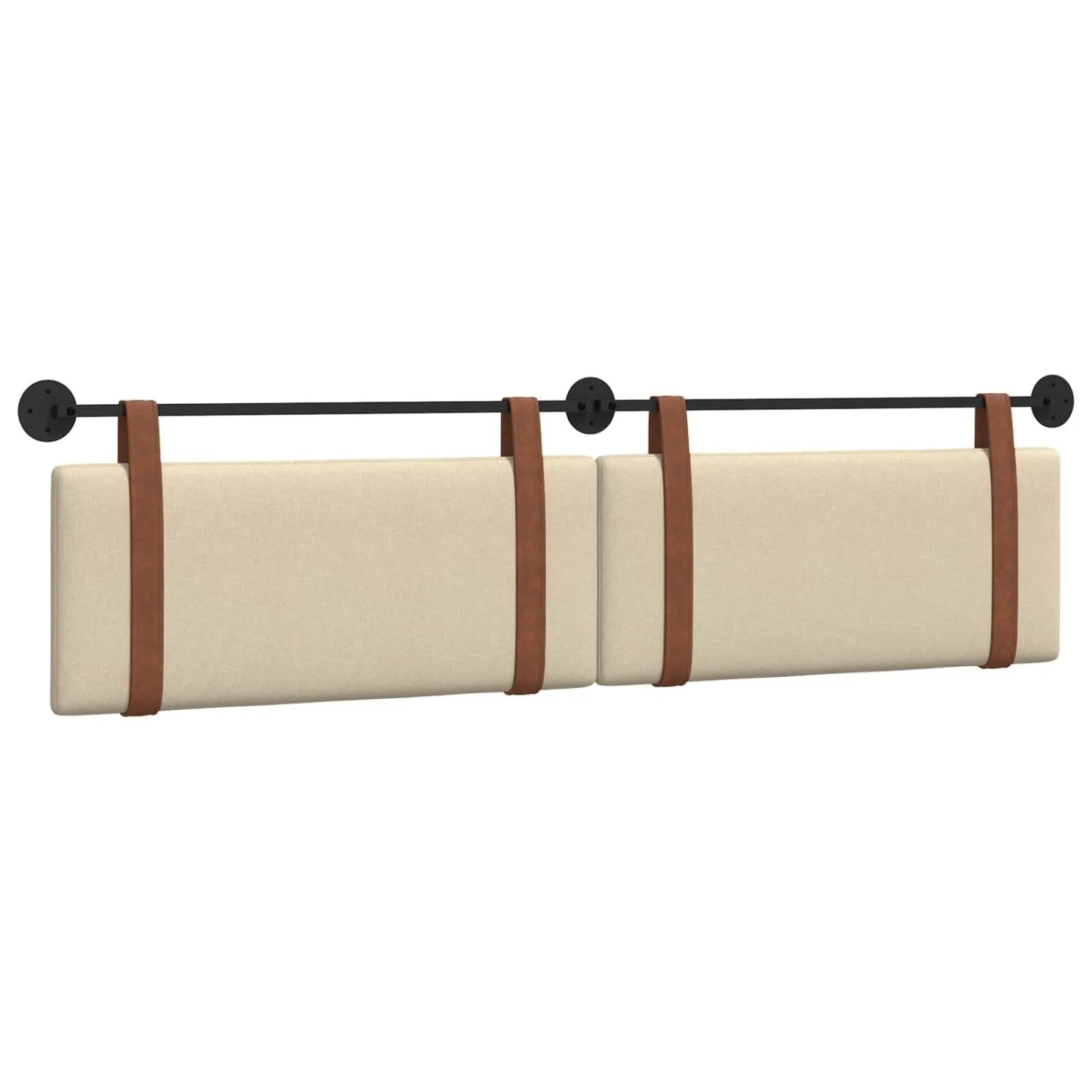 vidaXL Hängevorderseite Wandmontiert Creme 210 x 55 x 5 cm Antikes PU 42031550